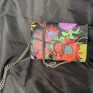 Gucci Dionysus Printed Leather Mini Shoulder Bag - Multicolor Floral